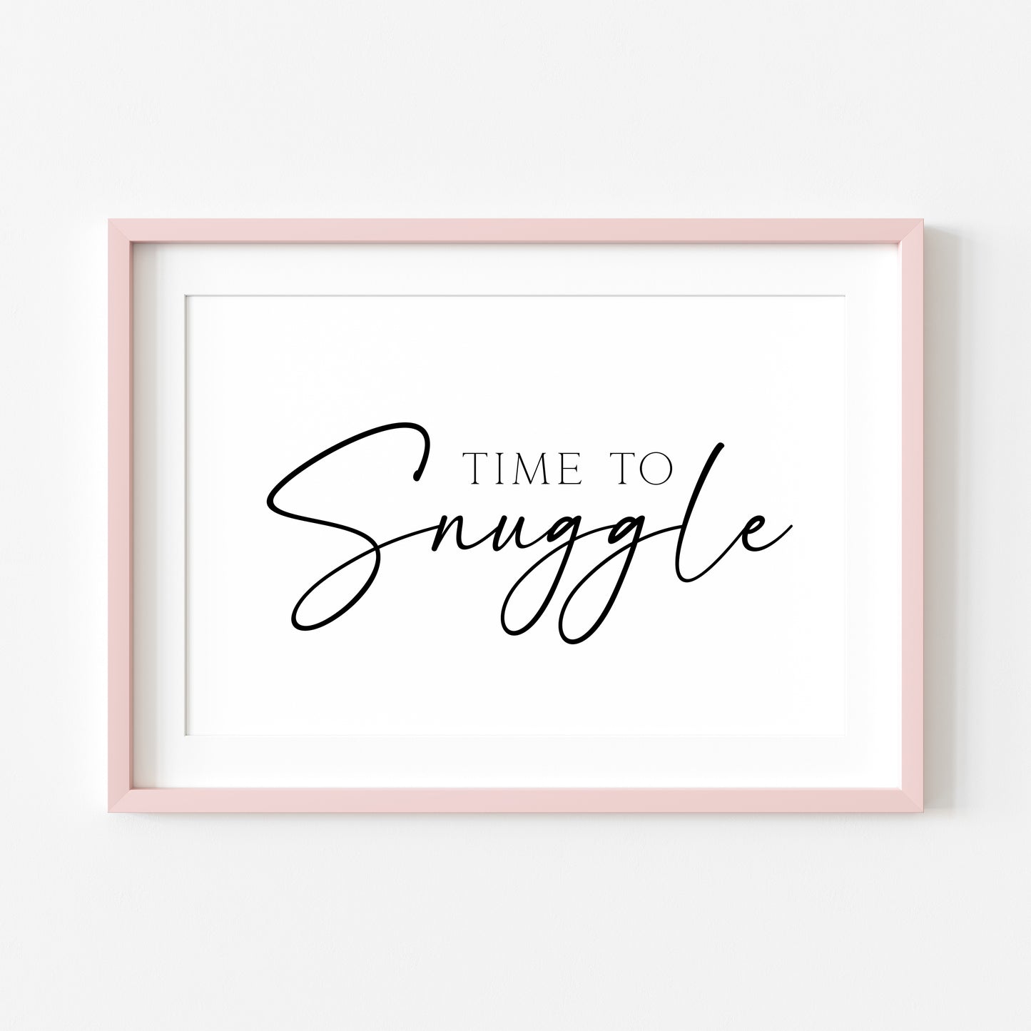 Time to Snuggle, cuddle bedroom love couples landscape unframed wall art poster print