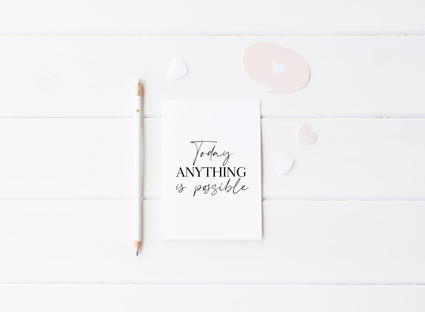 Today anything is possible, motivational home, bedroom, office unframed wall art poster print