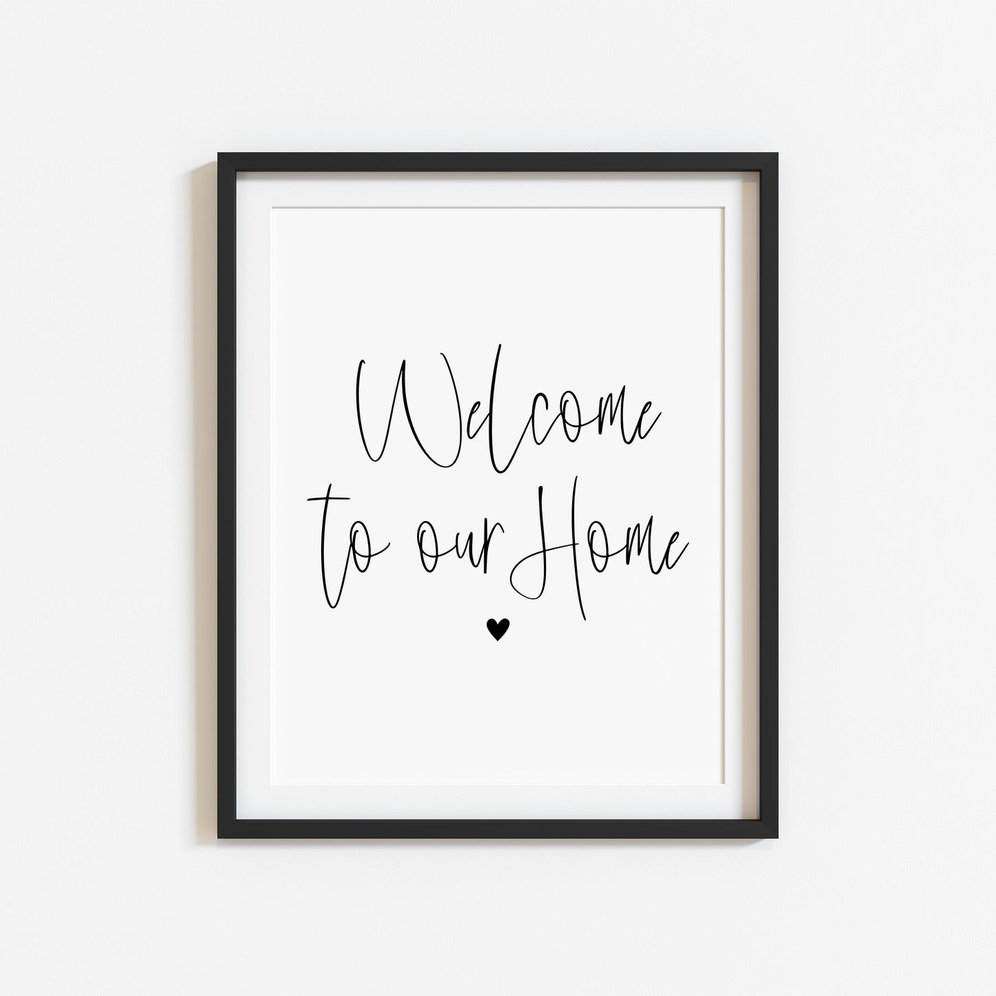 Home print, welcome hallway living room unframed poster print