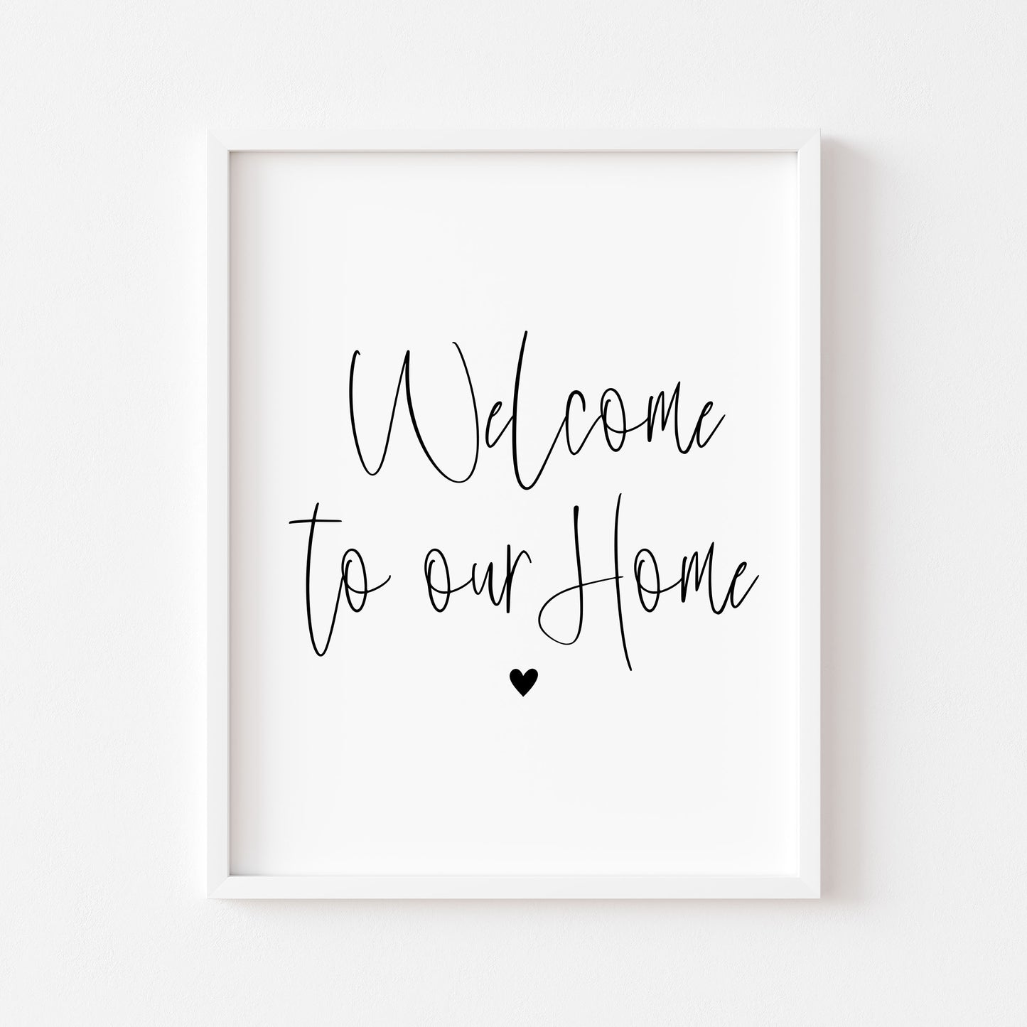 Home print, welcome hallway living room unframed poster print