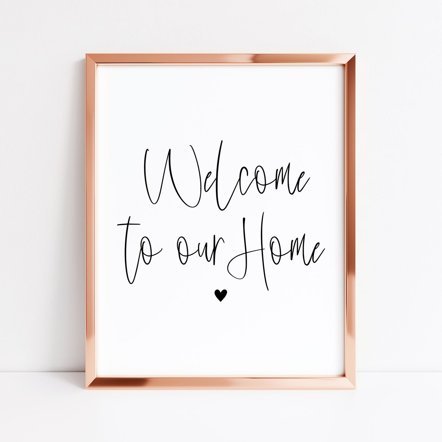 Home print, welcome hallway living room unframed poster print