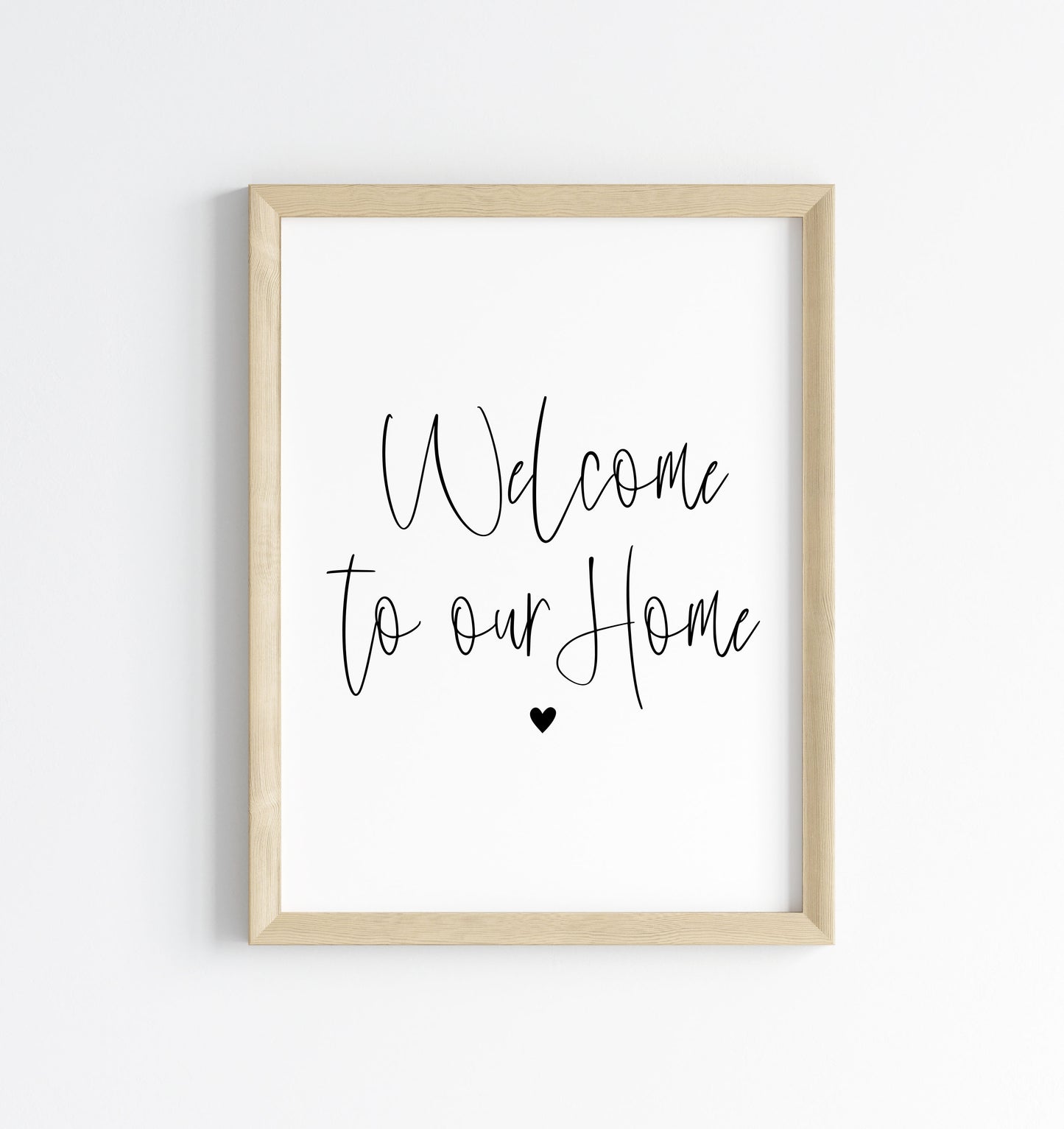 Home print, welcome hallway living room unframed poster print