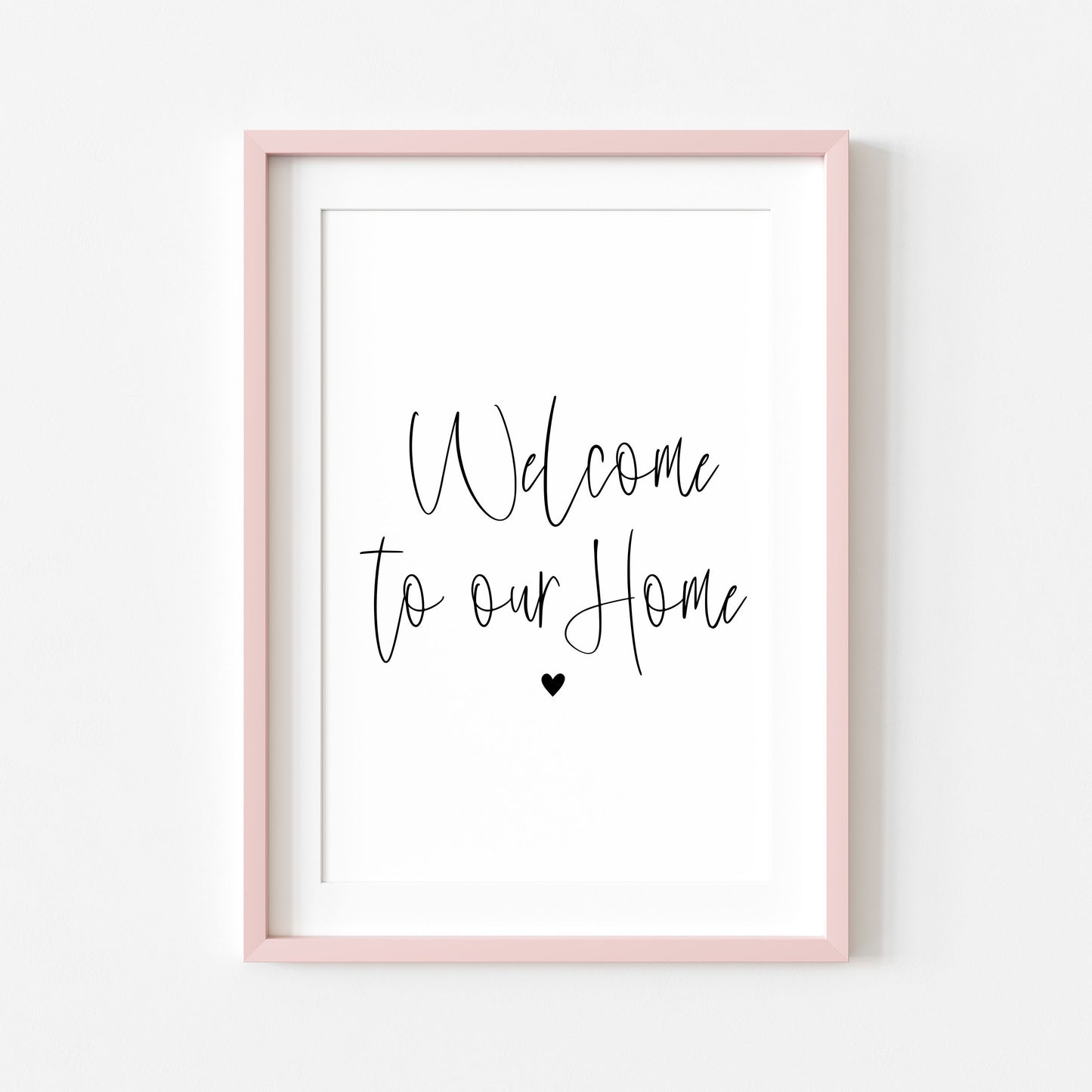 Home print, welcome hallway living room unframed poster print