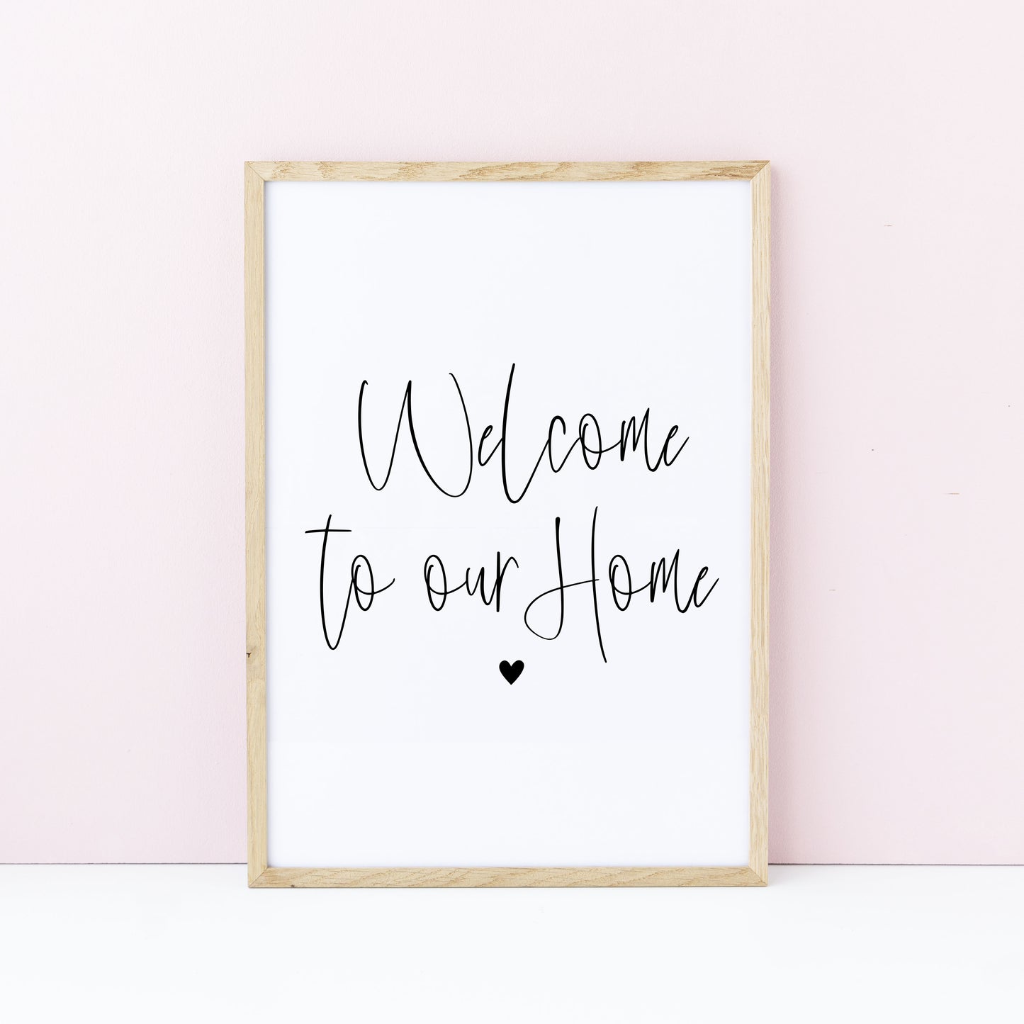 Home print, welcome hallway living room unframed poster print