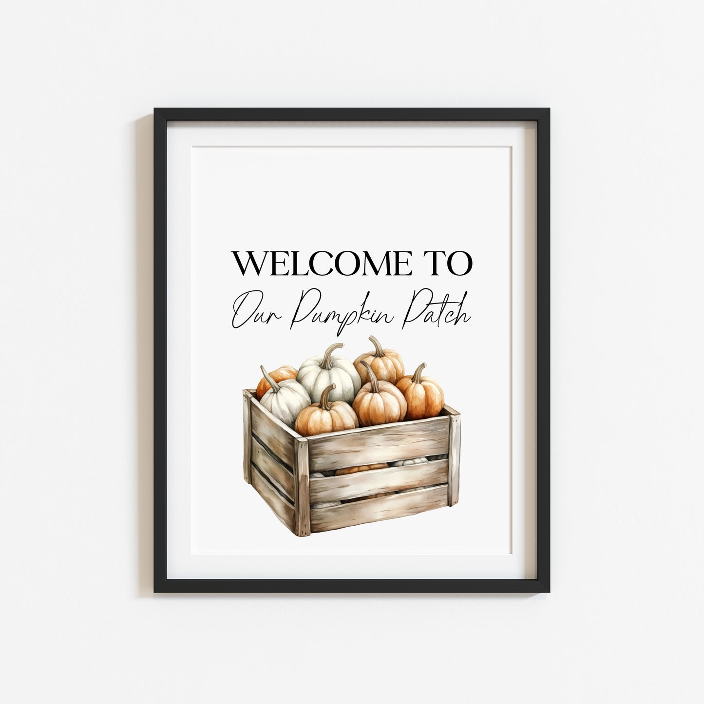 Welcome to our pumpkin patch orange cream seasonal unframed wall art poster print, autumn home decor, autumn prints, autumn accessories
