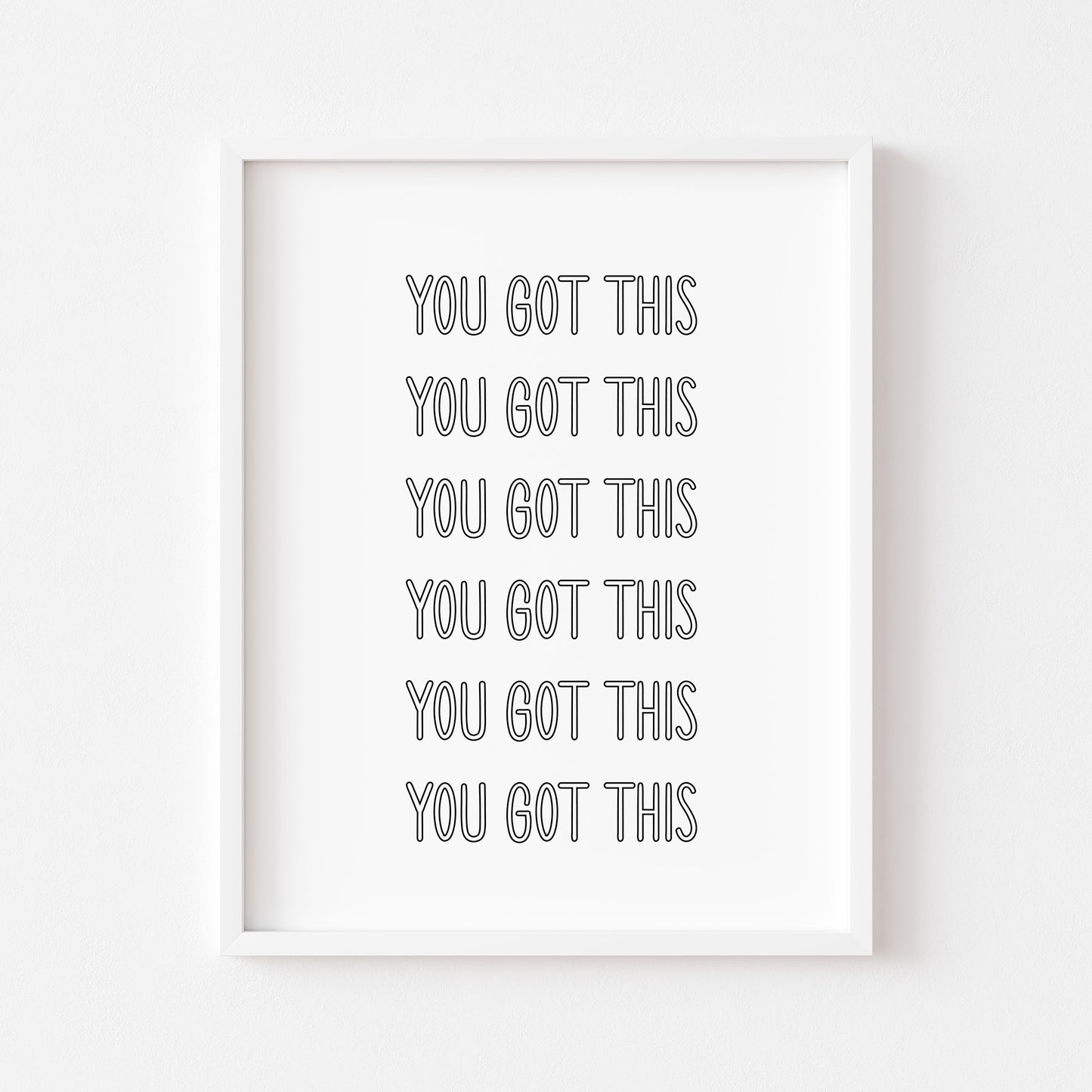 You got this bedroom motivational style office unframed print