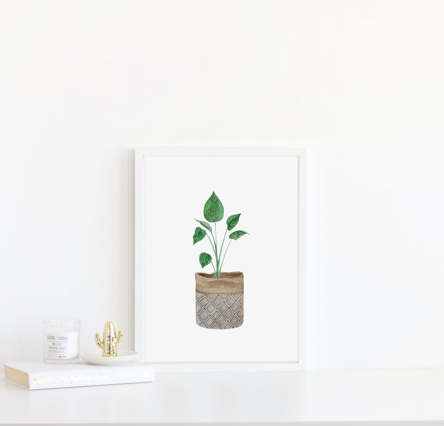 Botanical plant print watercolour illustration unframed wall art poster print