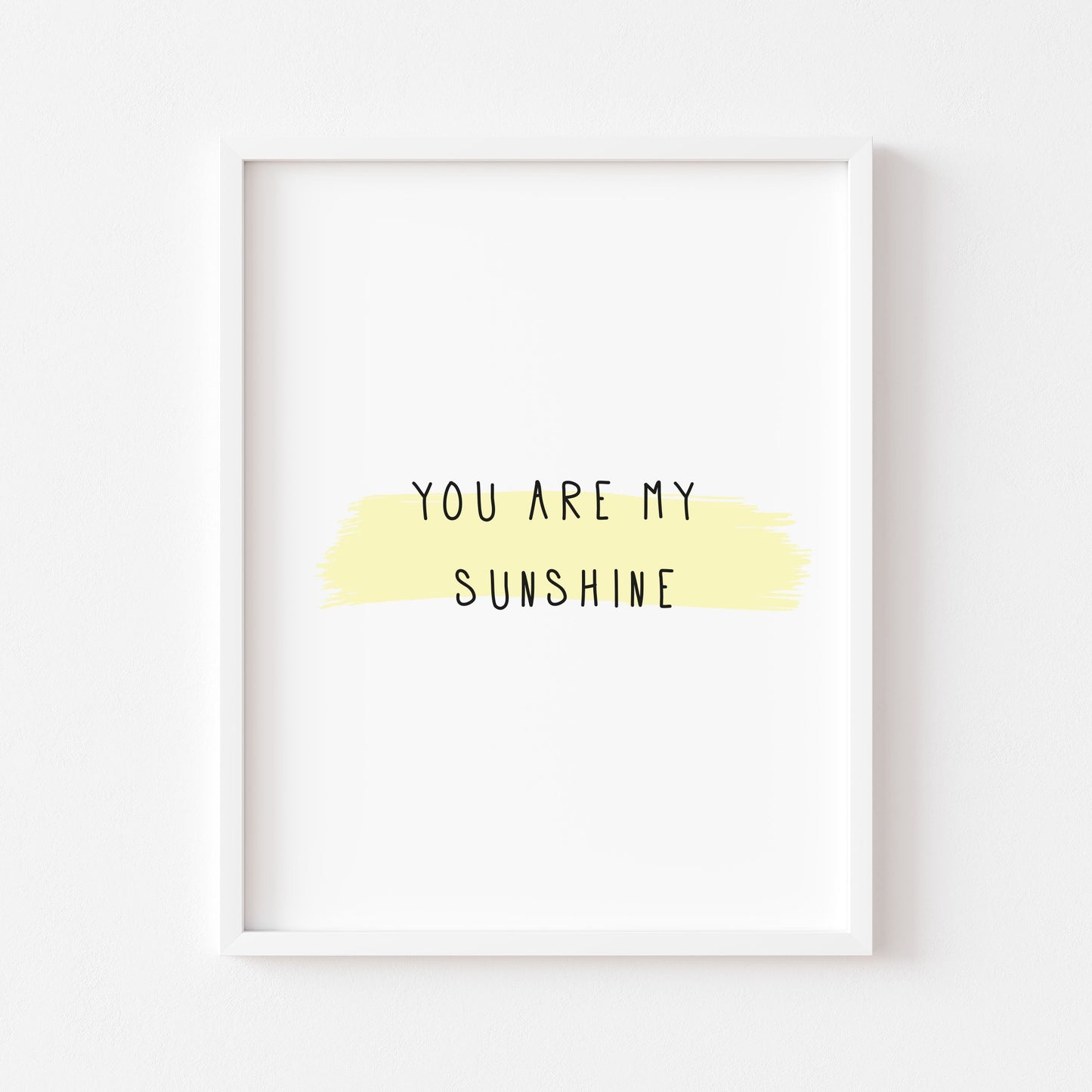 Sunshine print, nursery kids bedroom unframed wall art poster