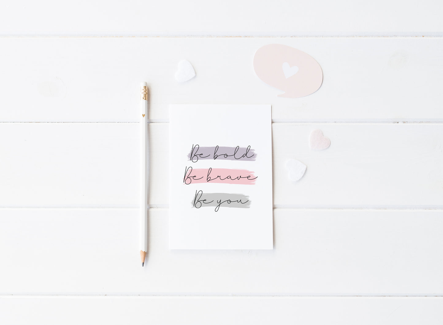 Be bold be brave be you purple and pink watercolour style motivational bedroom unframed wall art poster print