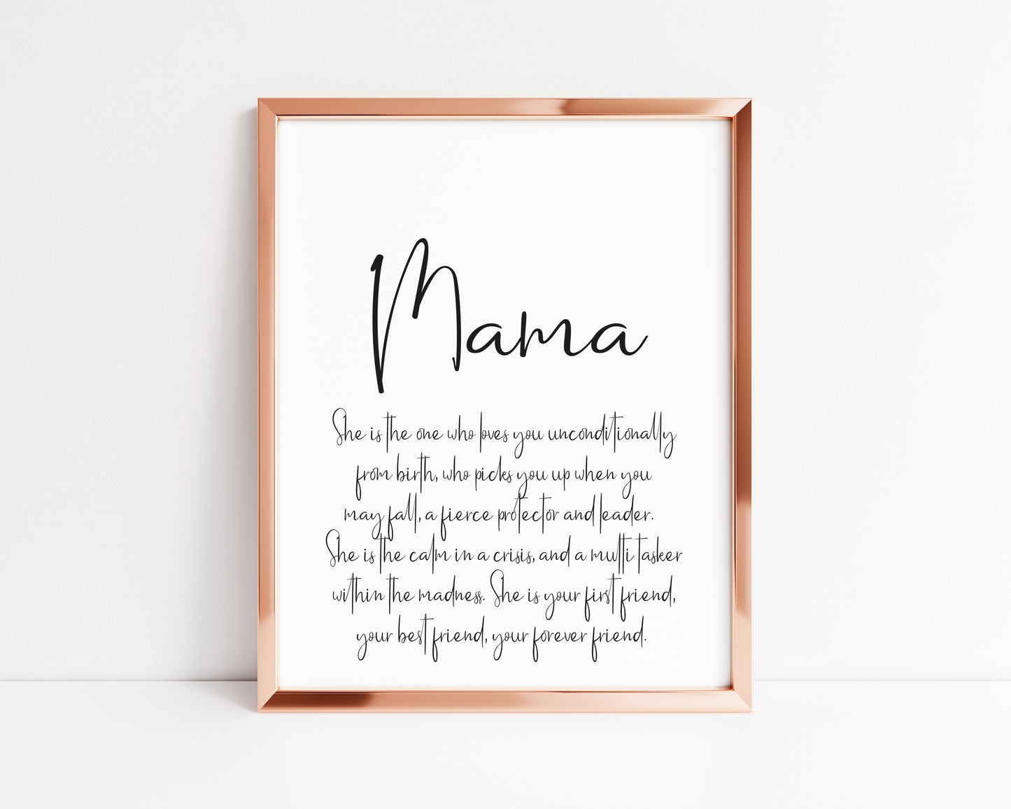 Mum, Mummy, Mama, definition typography unframed wall art poster print