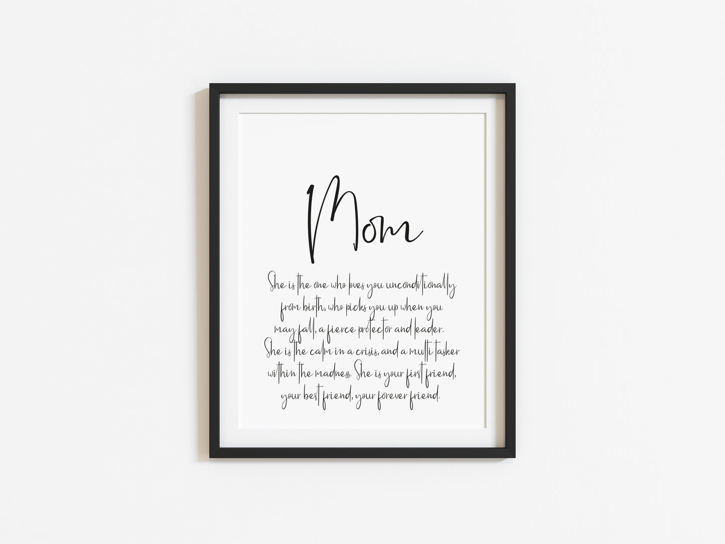 Mum, Mummy, Mama, definition typography unframed wall art poster print