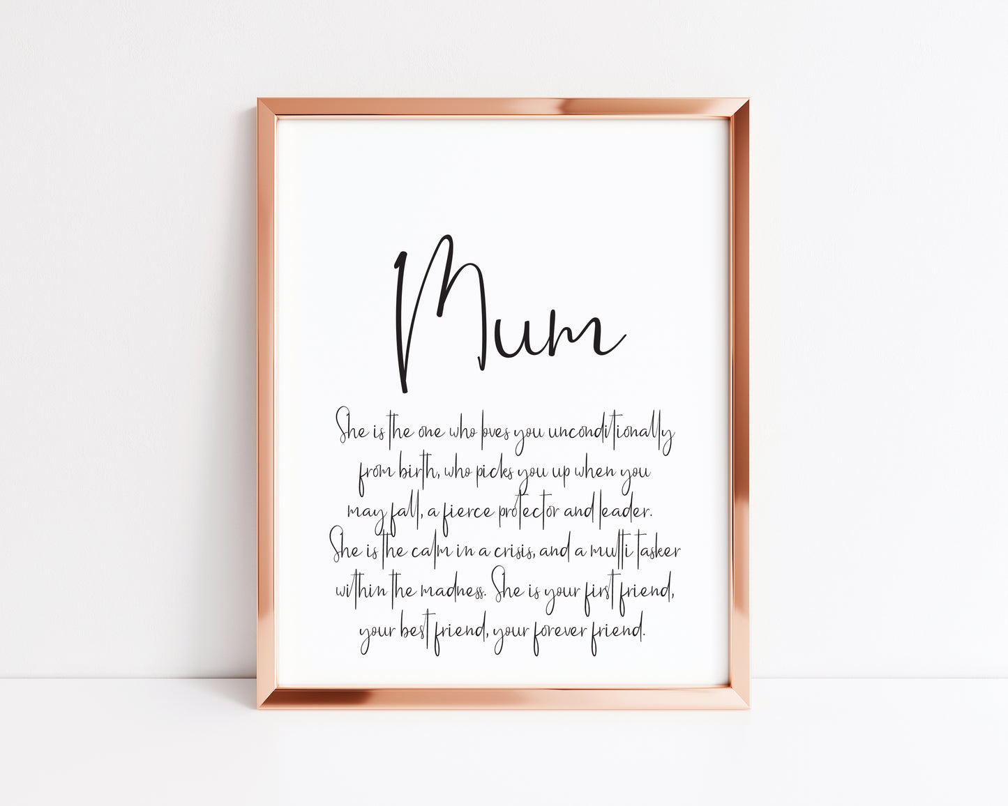 Mum, Mummy, Mama, definition typography unframed wall art poster print