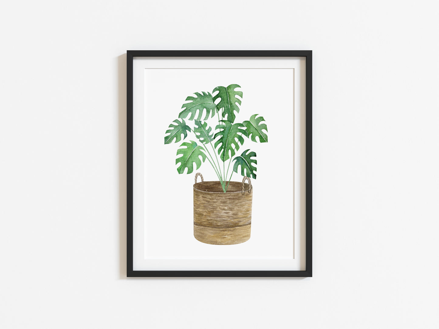 Botanical plant print watercolour illustration unframed wall art poster print