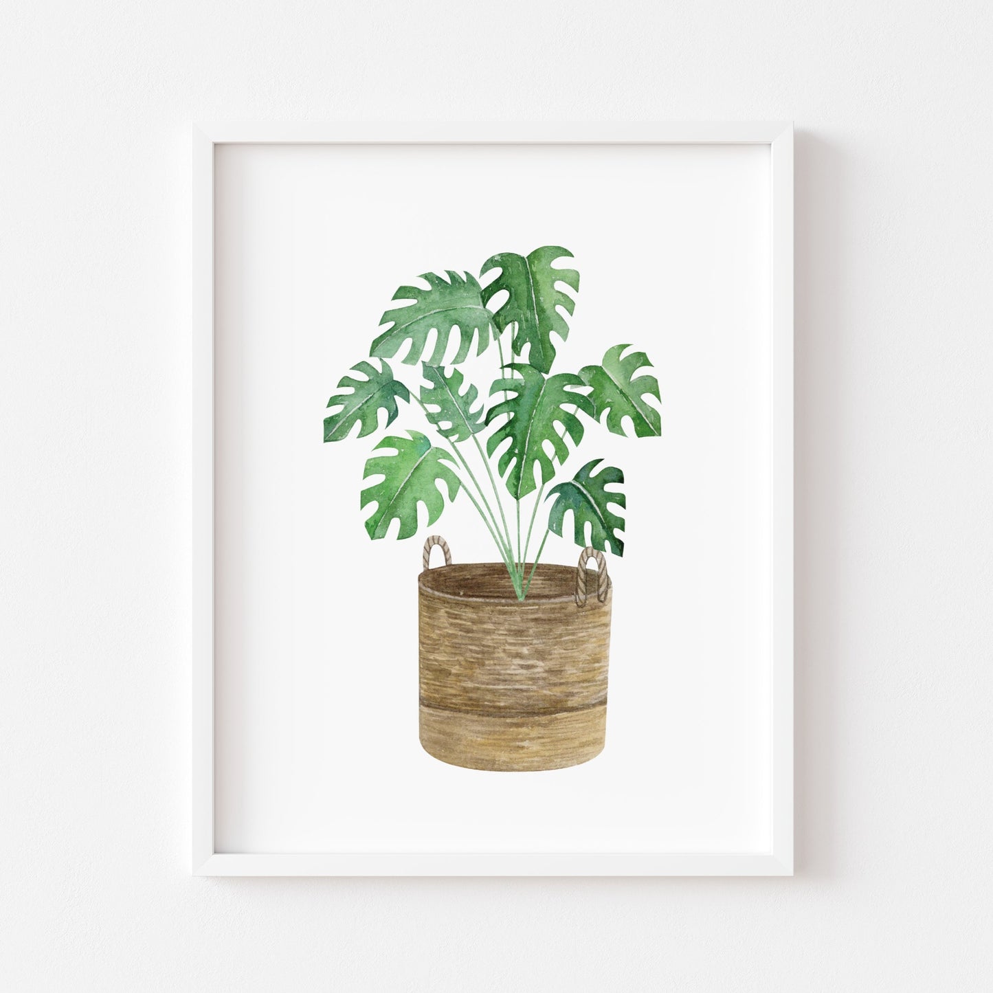 Botanical plant print watercolour illustration unframed wall art poster print