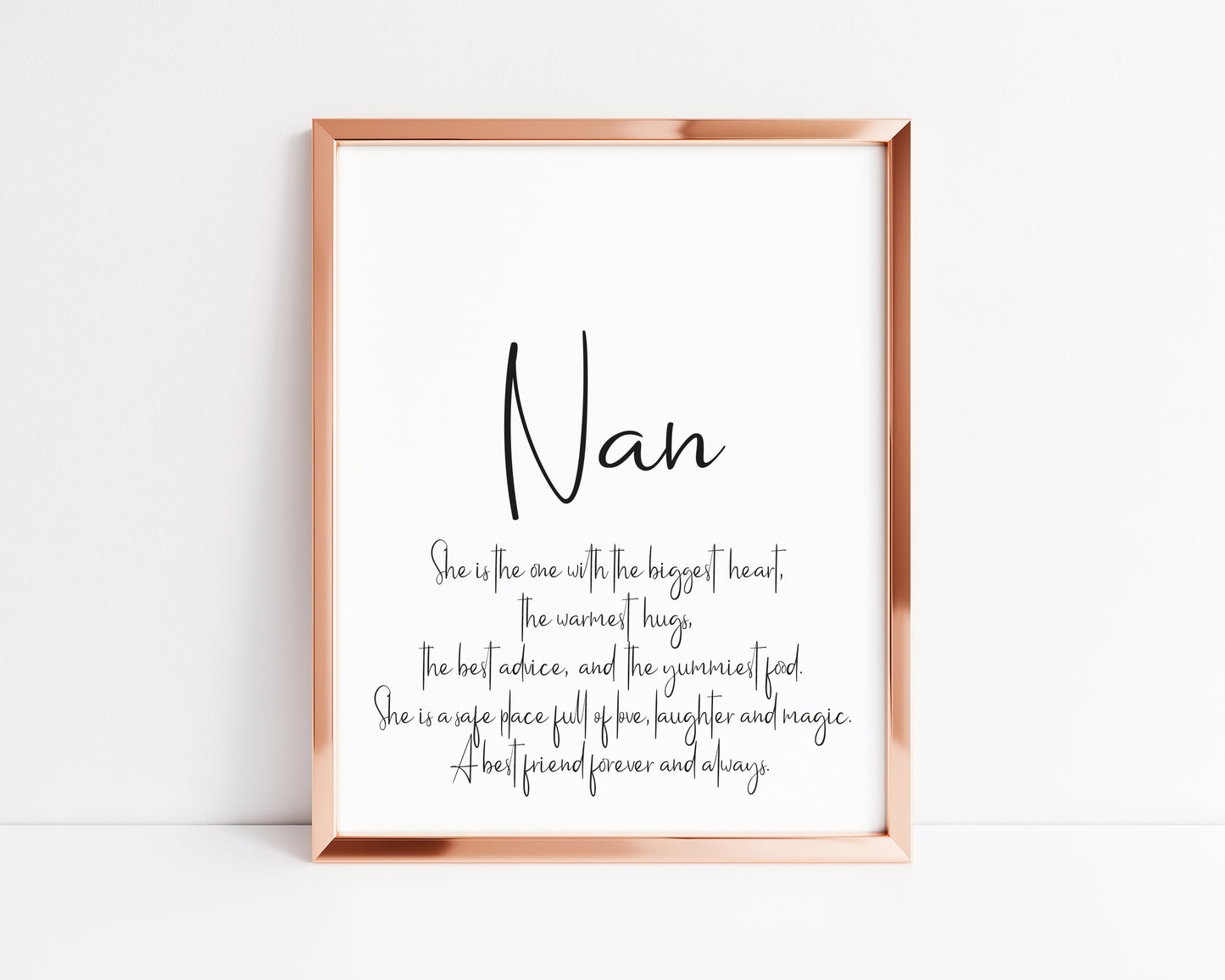 Nana, Nanny, Nan, Grandma definition typography unframed wall art poster print